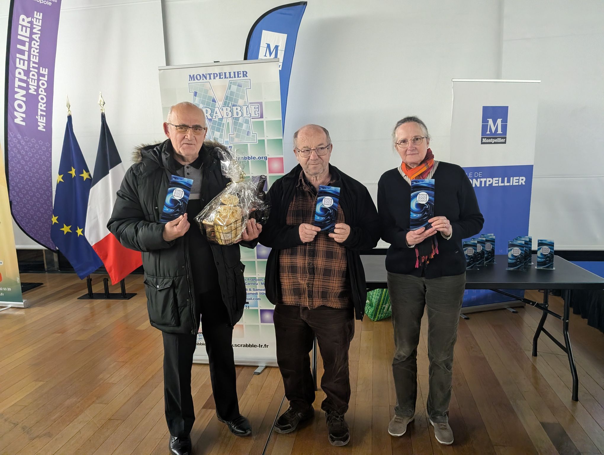 Le podium  :  1er: Gérard HUSS (Perpignan)  2ème: Jean-Yves COSTA (Nîmes) 3ème: Véronique MAUREL (Montpellier) ( 3ème série !!! bel exploit)